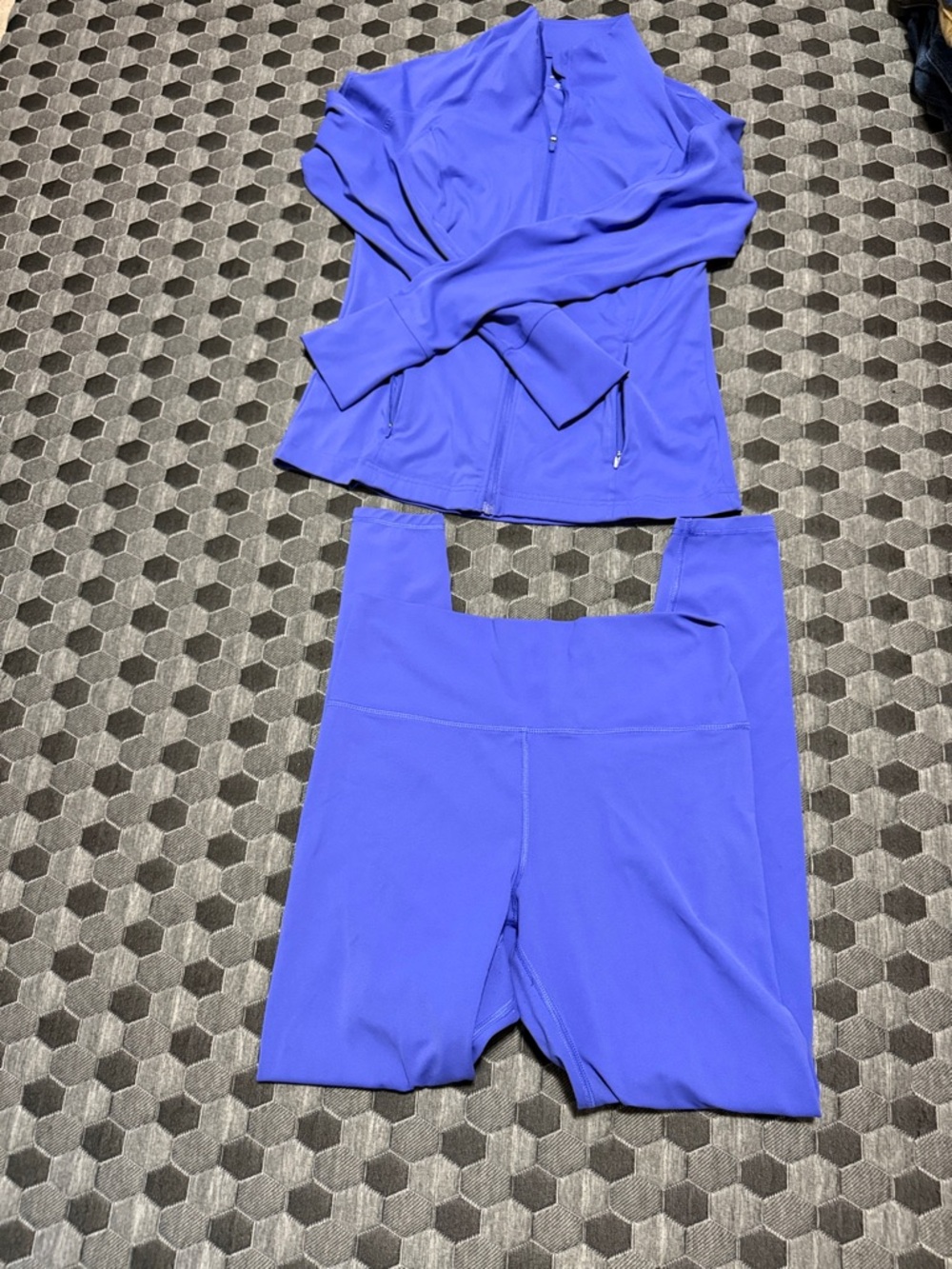 Avia Royal Blue Zip Jacket and High-Waist Leggings